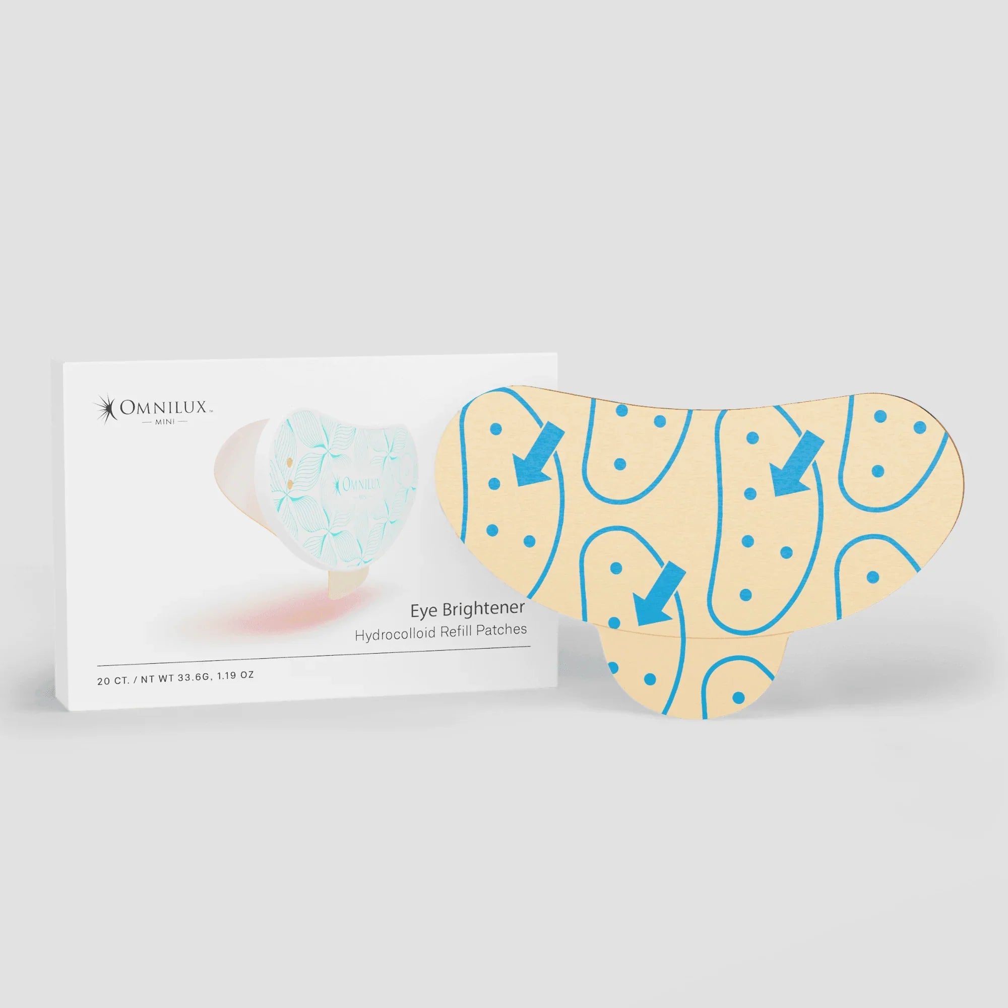 Omnilux Eye Brightener Hydrocolloid Refill Patches (20 Pack) – Le Petit Spa