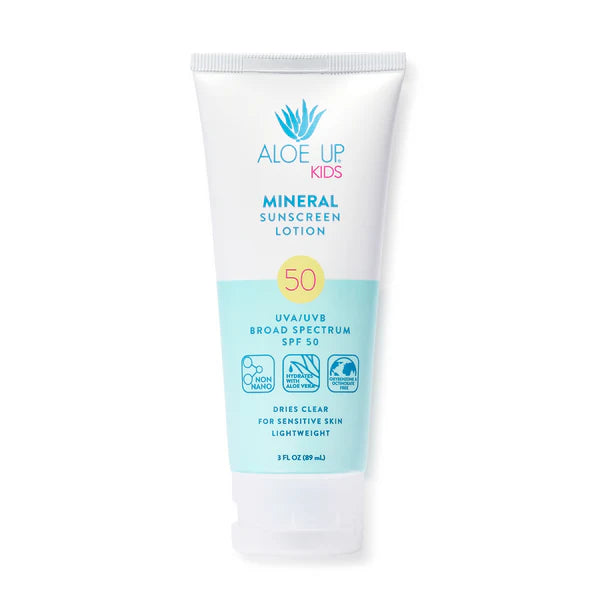 Aloe Up Mineral Kids SPF 50 Sunscreen Lotion 3oz