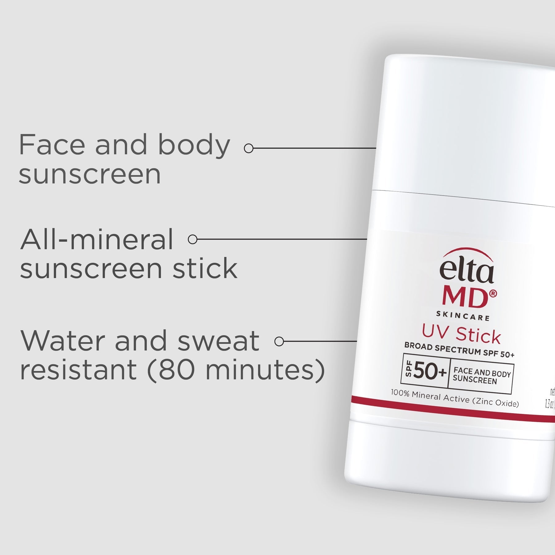 EltaMD UV Stick Broad-Spectrum SPF 50+ – 100% Mineral Sunscreen Stick – Le Petit Spa
