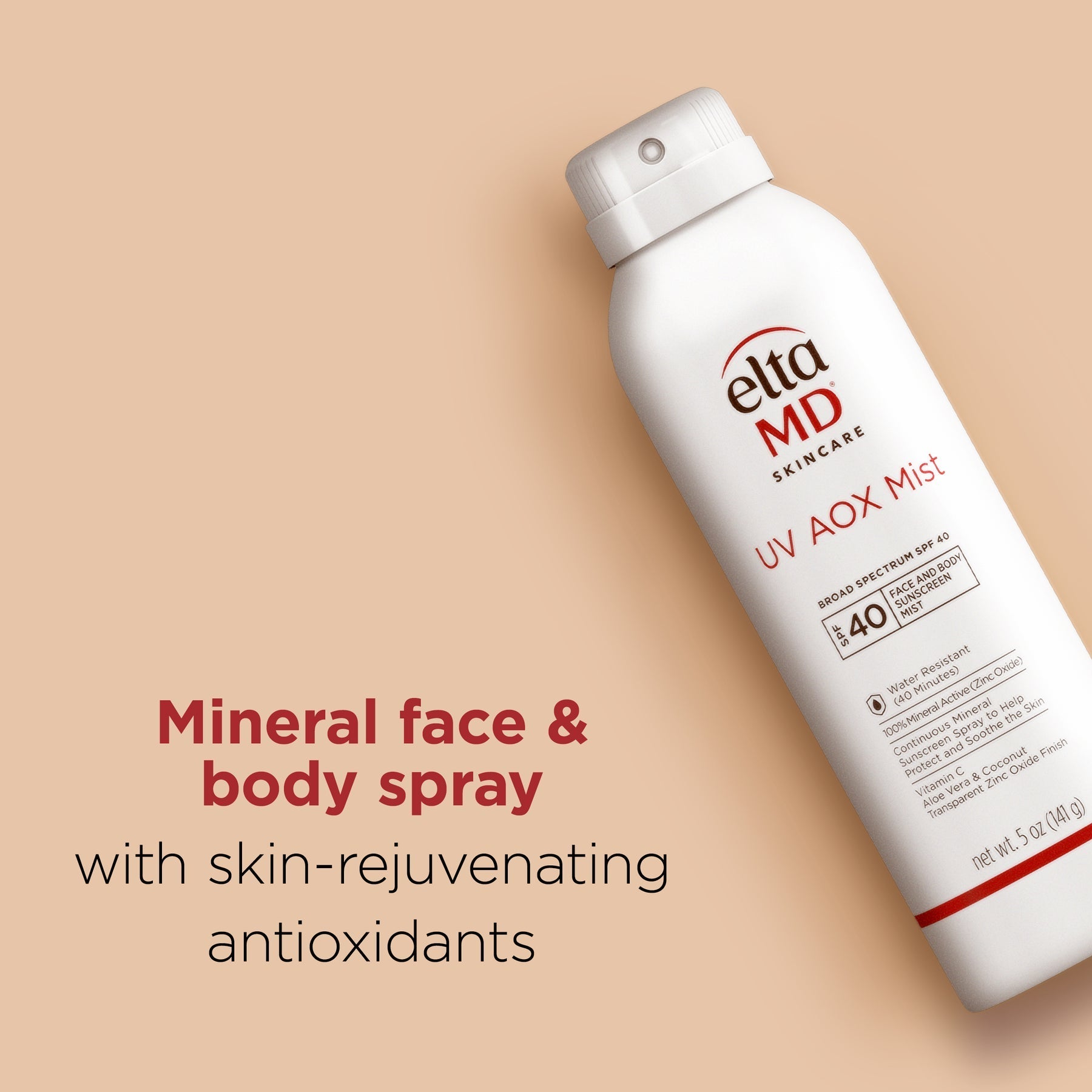 EltaMD UV AOX Mist Broad-Spectrum SPF 40 – Antioxidant Mineral Sunscreen Spray – Le Petit Spa