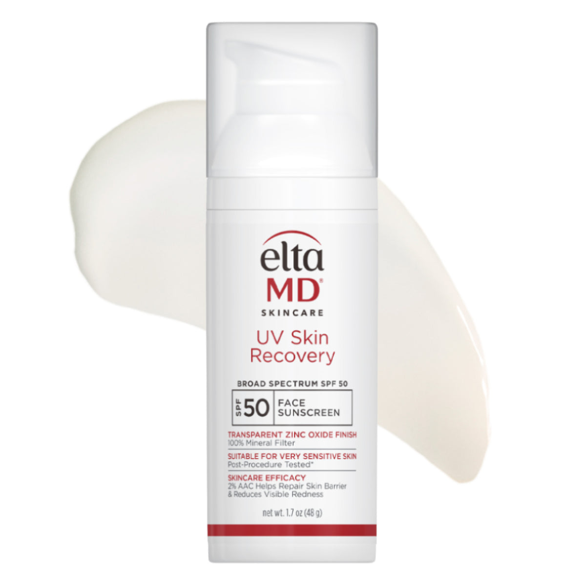 EltaMD UV Skin Recovery Broad Spectrum SPF 50 – Barrier Repair Mineral Sunscreen – Le Petit Spa