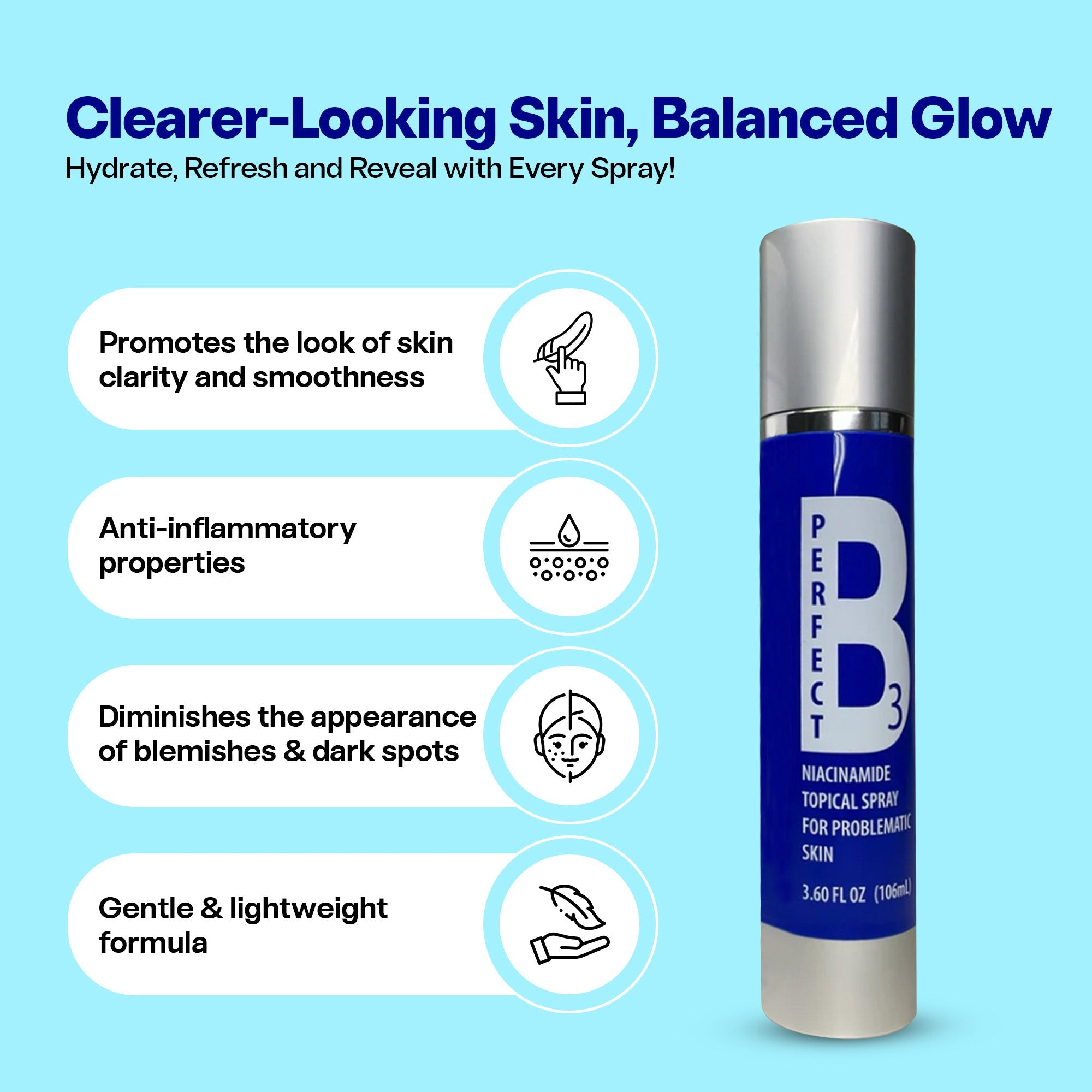Rocasuba Perfect B3 Niacinamide Topical Spray
