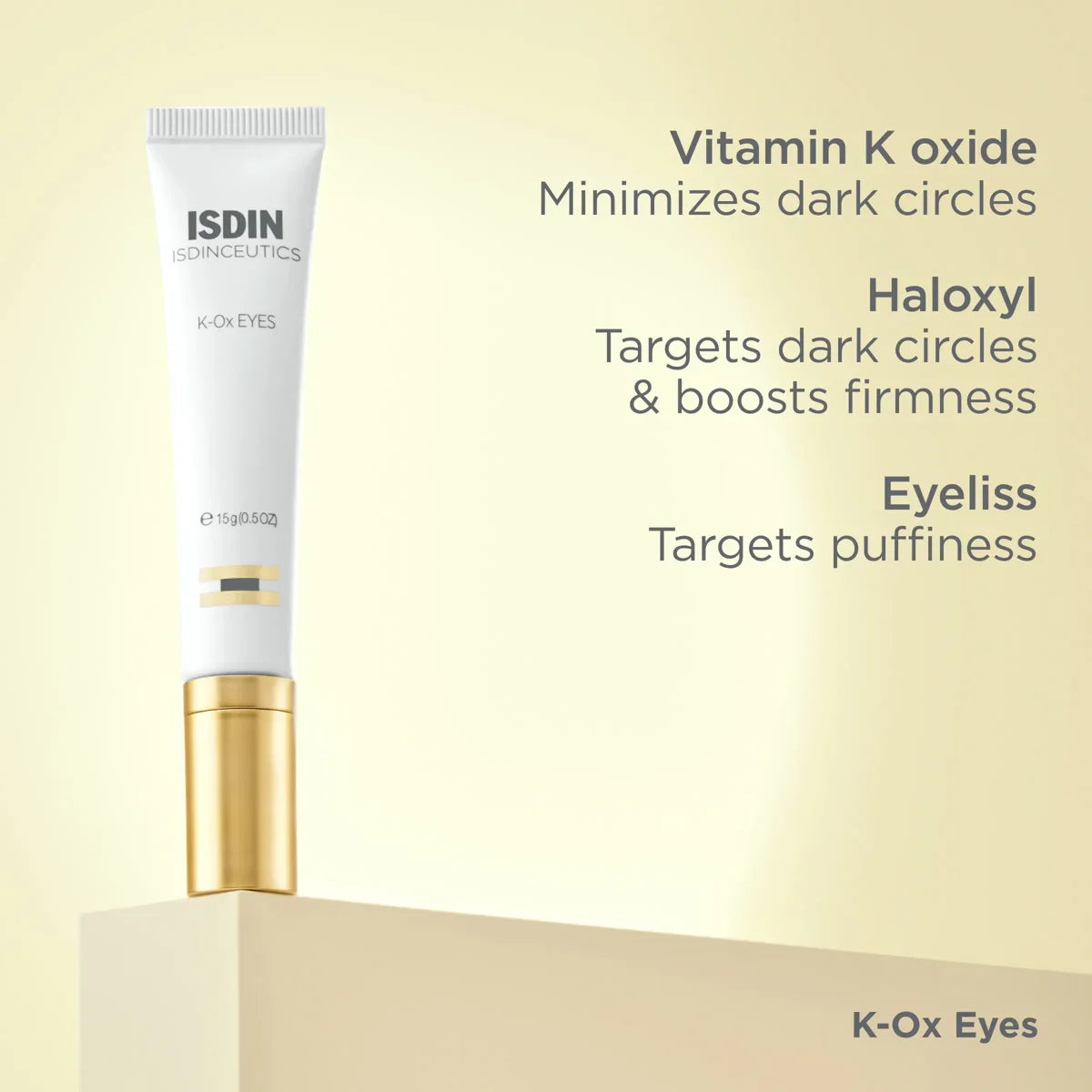 ISDIN K-Ox Eyes – De-Puffing Eye Cream for Dark Circles (15 ml) – Le Petit Spa
