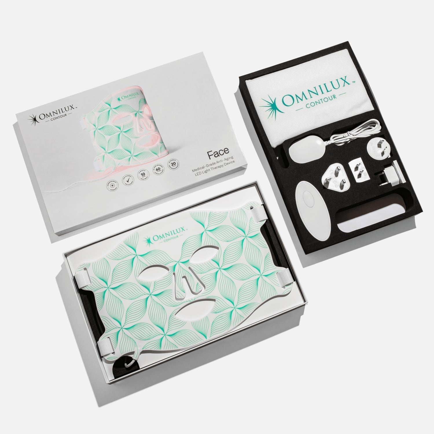 Omnilux Contour Face – FDA-Cleared LED Light Therapy Face Mask for Anti-Aging – Le Petit Spa