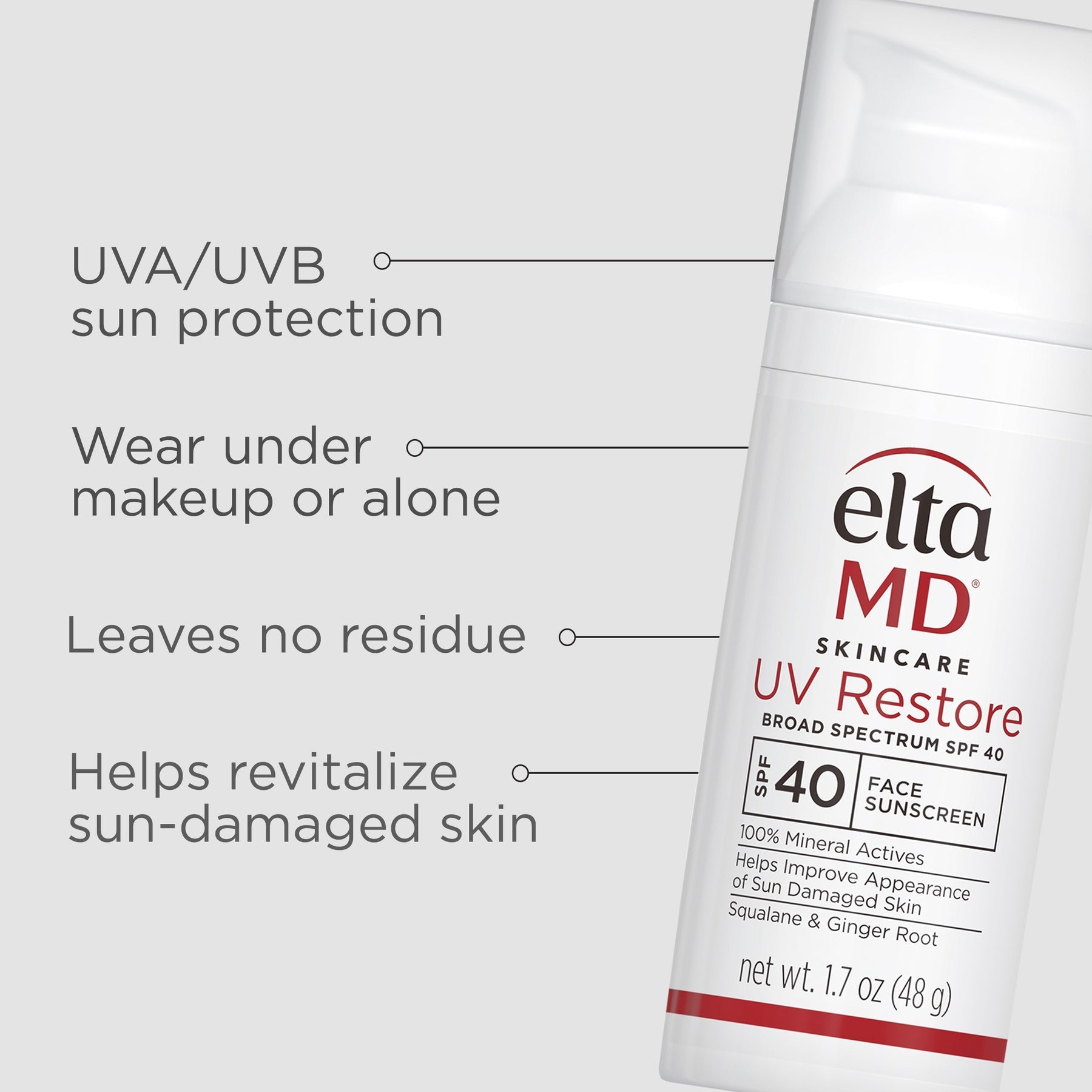 EltaMD UV Restore Broad-Spectrum SPF 40 – Mineral Sunscreen for Sun-Damaged Skin – Le Petit Spa