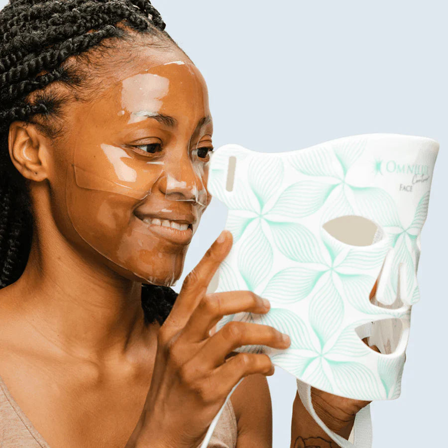 Omnilux Hydrogel Facial Mask – Hydrating Post-LED Treatment Mask – Le Petit Spa