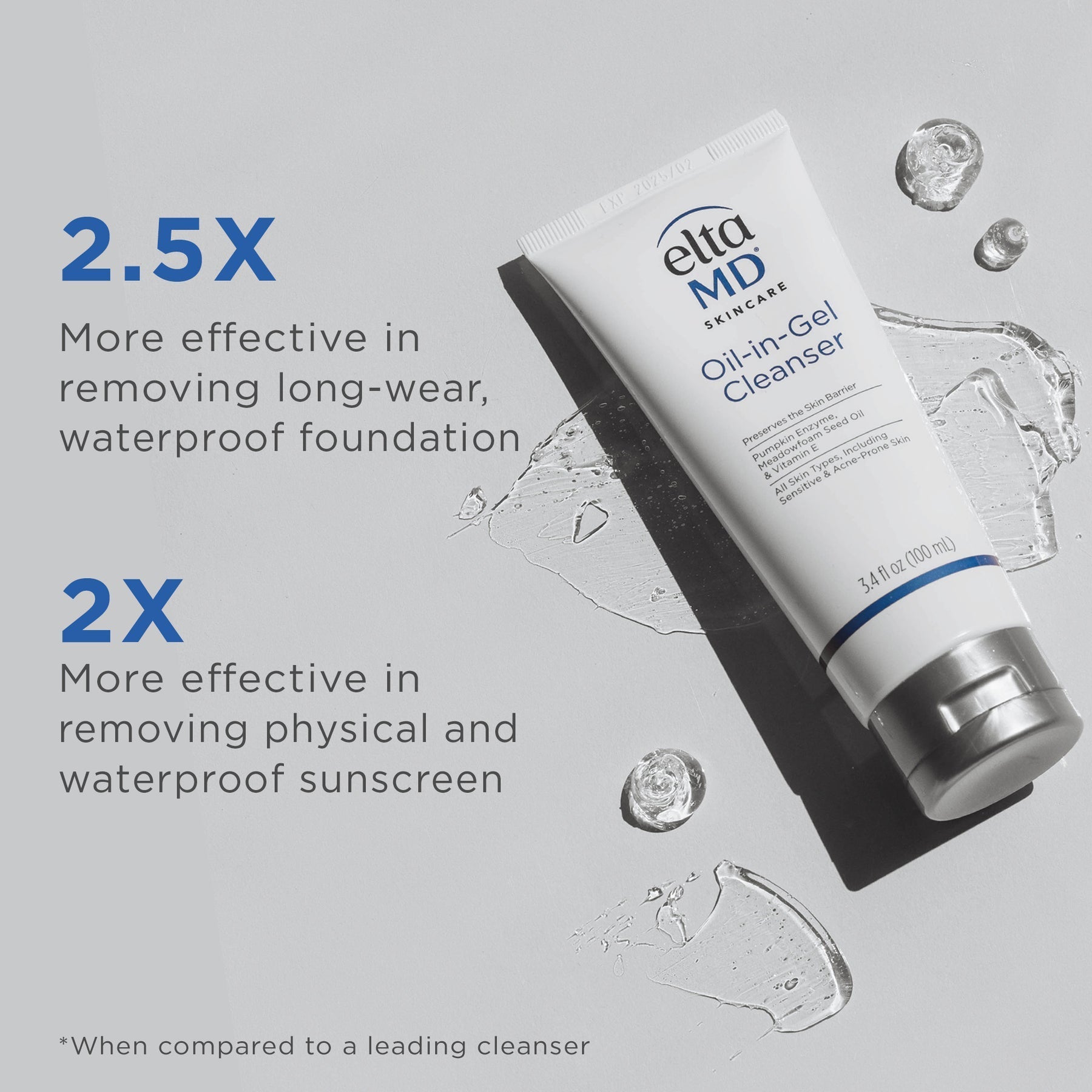 EltaMD Oil-In-Gel Cleanser – Transforming Makeup Remover & Daily Cleanser – Le Petit Spa