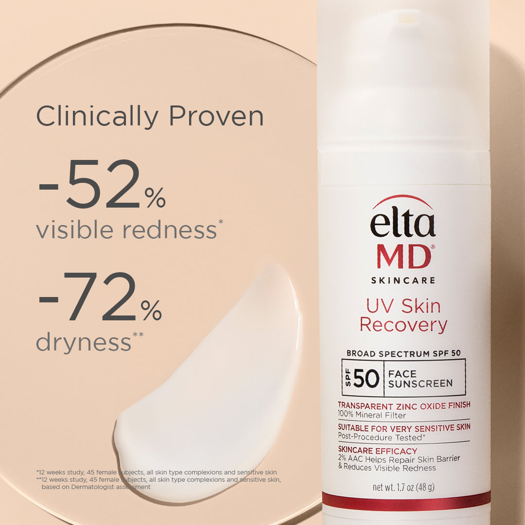 EltaMD UV Skin Recovery Broad Spectrum SPF 50 – Barrier Repair Mineral Sunscreen – Le Petit Spa