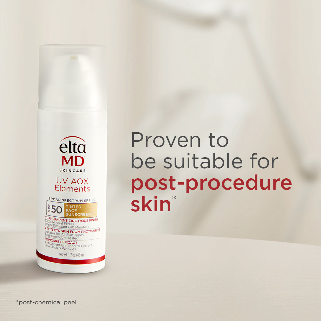 EltaMD UV AOX Elements Broad-Spectrum SPF 50 | Tinted Antioxidant Mineral Sunscreen