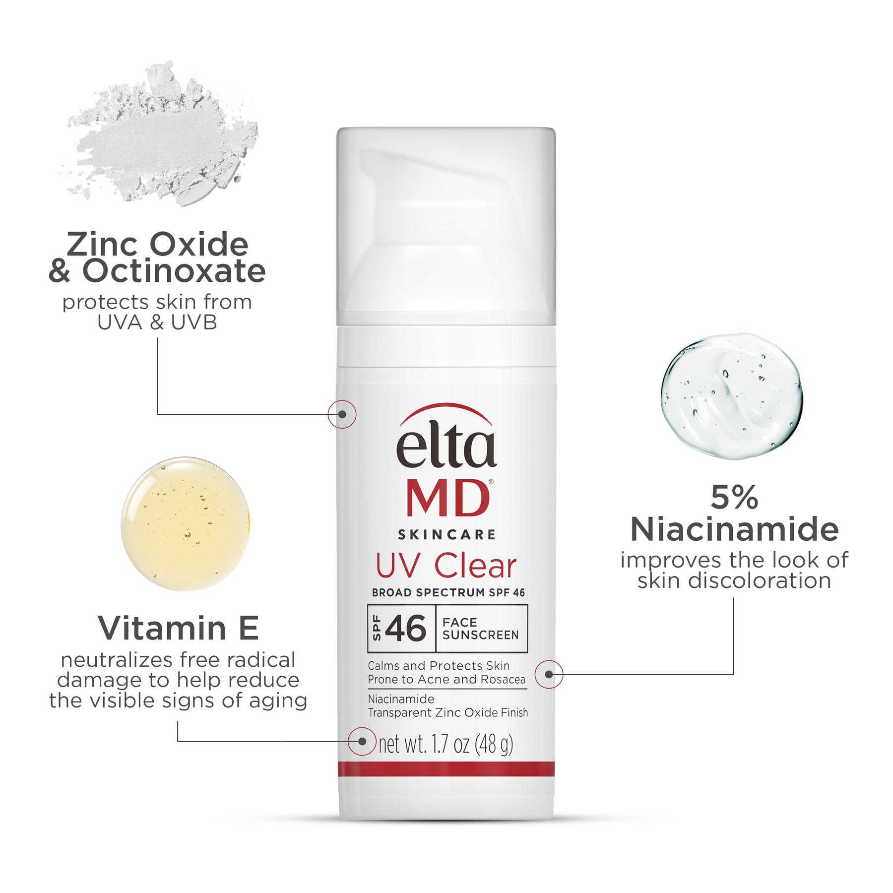 EltaMD UV Clear Broad-Spectrum SPF 46 – Niacinamide Face Sunscreen for Acne & Rosacea – Le Petit Spa