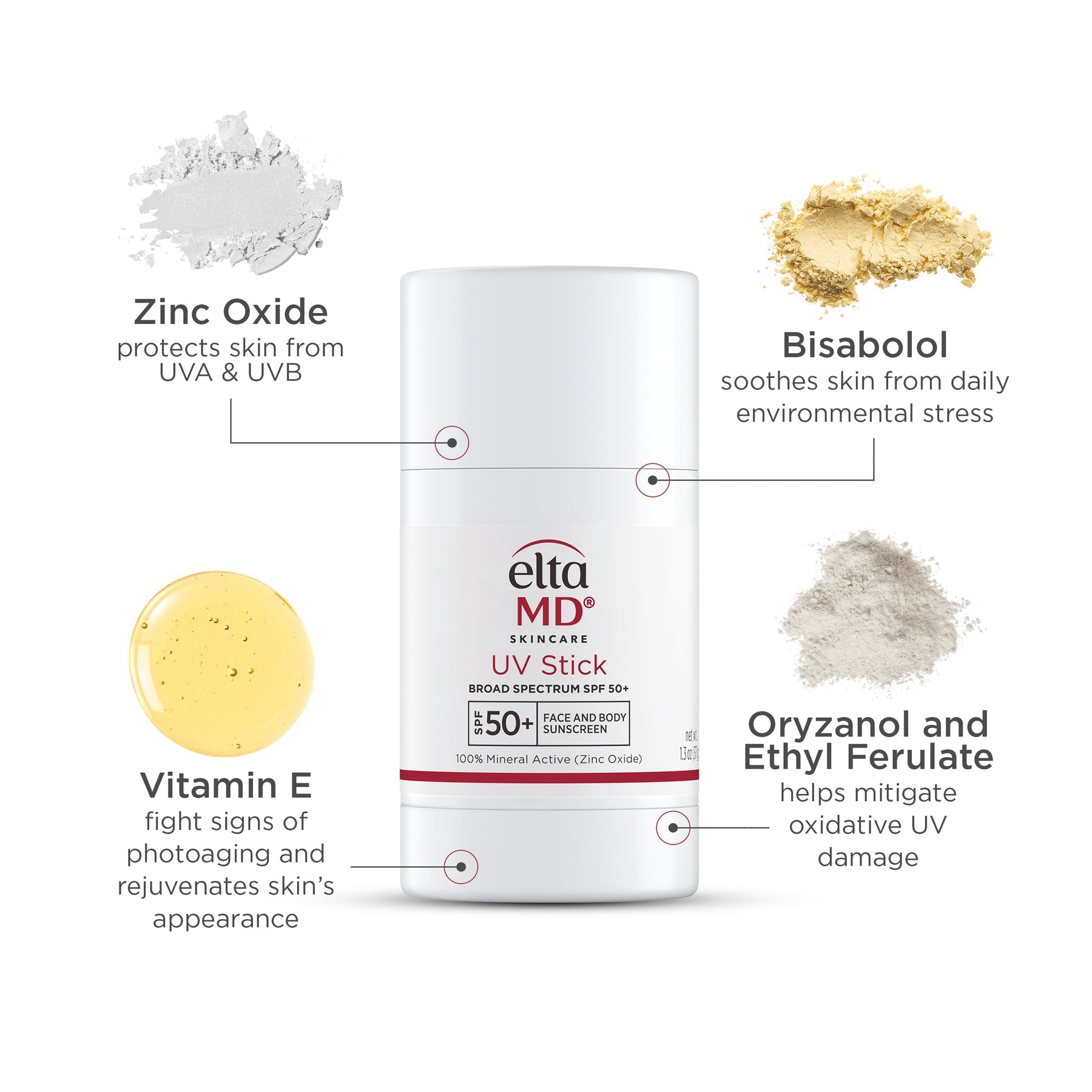 EltaMD UV Stick Broad-Spectrum SPF 50+ – 100% Mineral Sunscreen Stick – Le Petit Spa