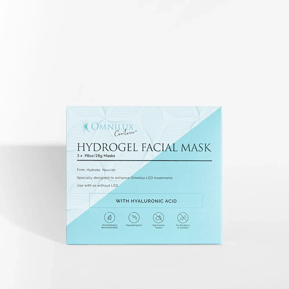 Omnilux Hydrogel Facial Mask – Hydrating Post-LED Treatment Mask – Le Petit Spa