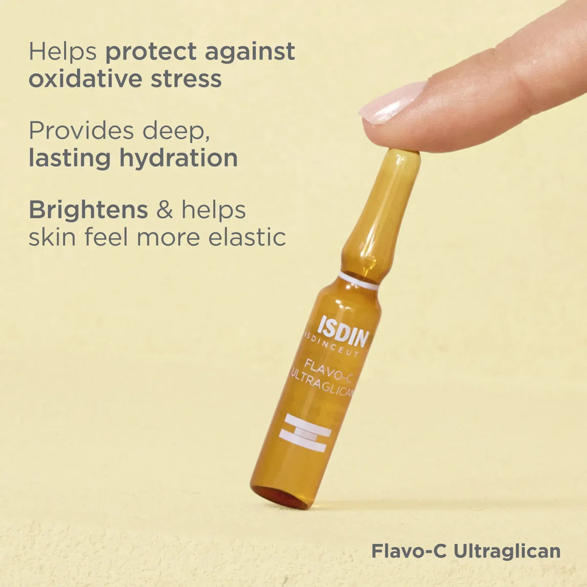 ISDIN Flavo-C Ultraglican – Vitamin C + Hyaluronic Acid Ampoules (30 Pack) – Le Petit Spa
