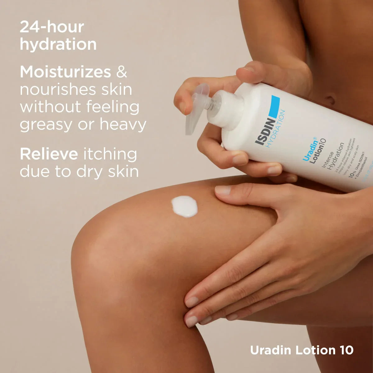 ISDIN Uradin Lotion 10 – Urea-Based Hydrating Body Lotion for Rough and Dry Skin (400 ml) – Le Petit Spa