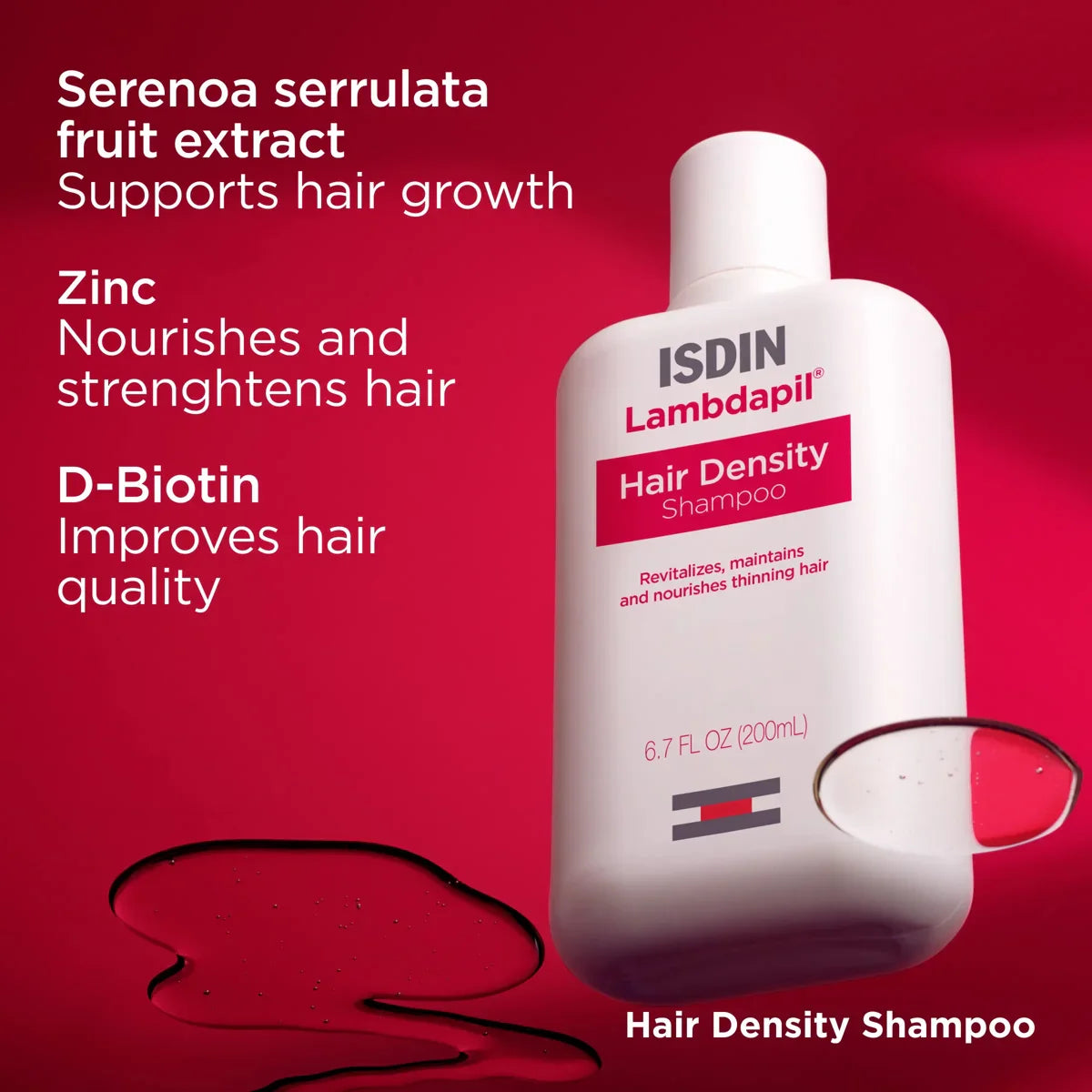 ISDIN Lambdapil Hair Density Shampoo – Strengthening Anti-Hair Loss Shampoo (200 ml) – Le Petit Spa