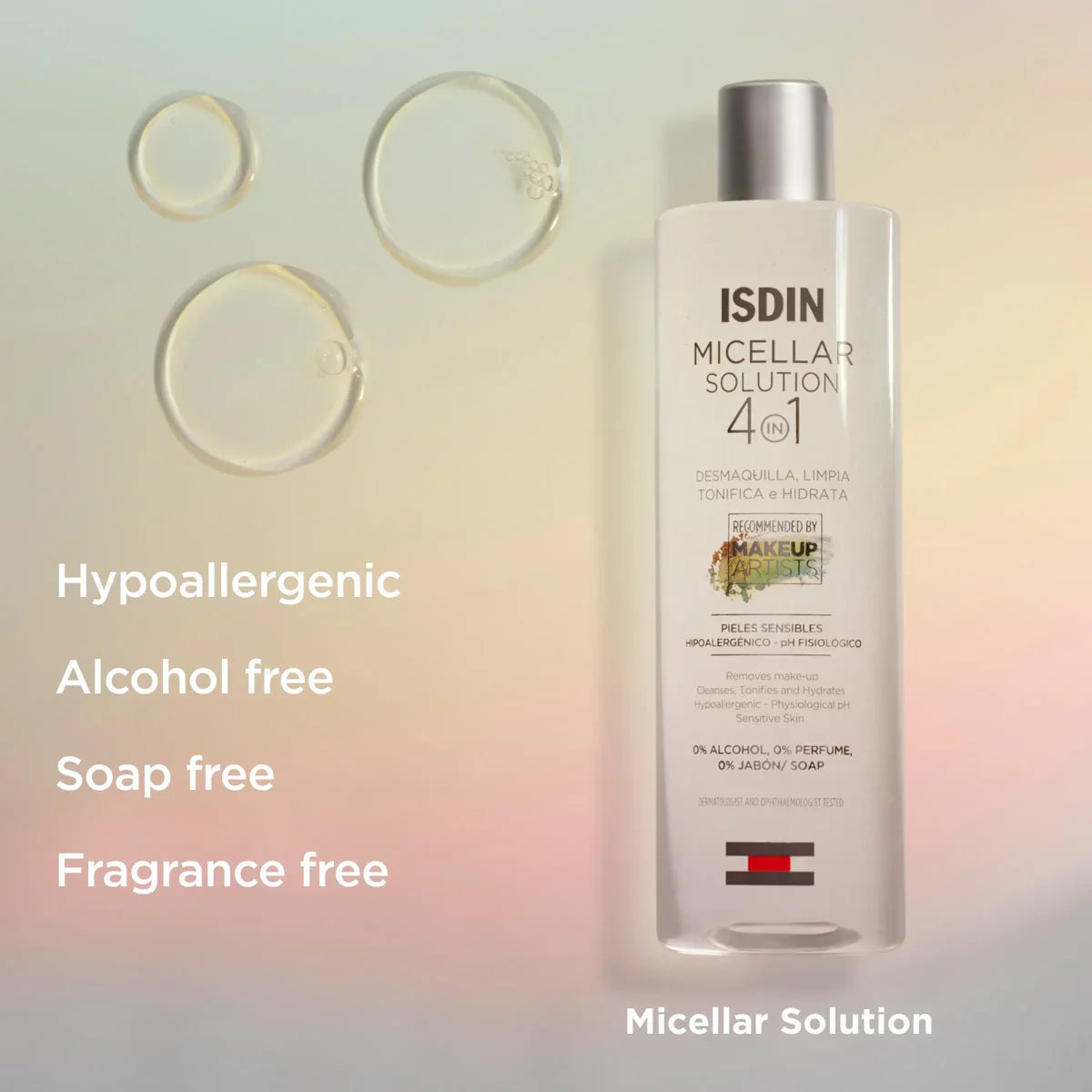 ISDIN Micellar Solution – No-Rinse Makeup Removing Micellar Water (400 ml) – Le Petit Spa