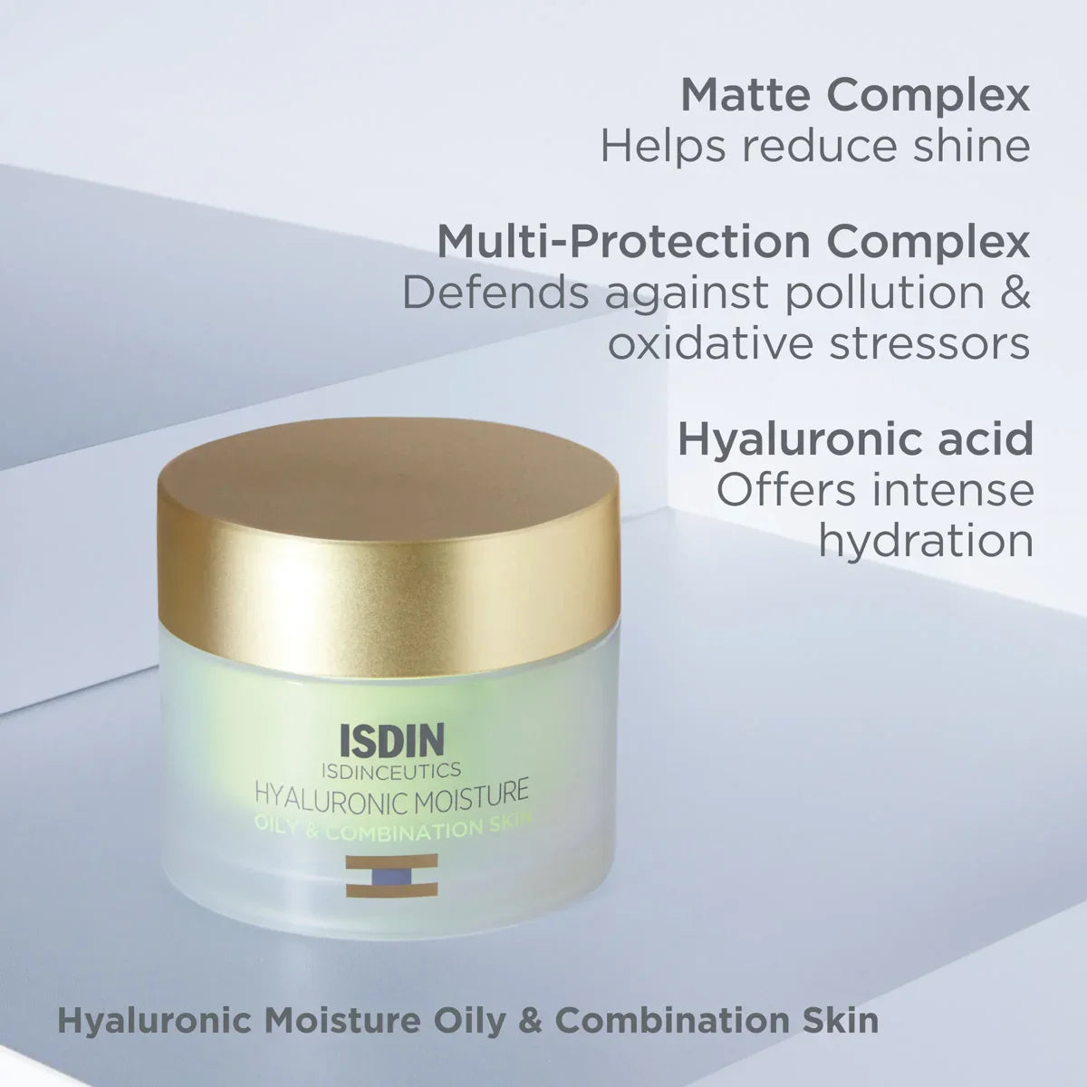 ISDIN Hyaluronic Moisture Oily & Combination Skin – Lightweight Hydrating Moisturizer (50 ml) – Le Petit Spa