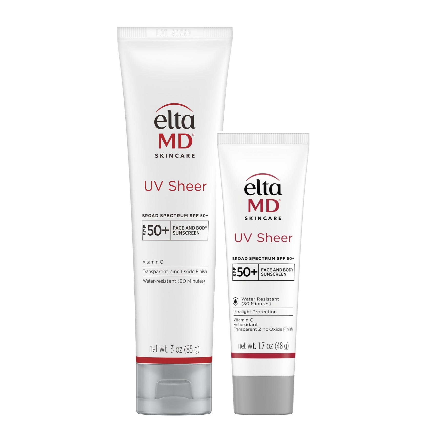 EltaMD UV Sheer Broad-Spectrum SPF 50+ – Hydrating Face Sunscreen – Le Petit Spa