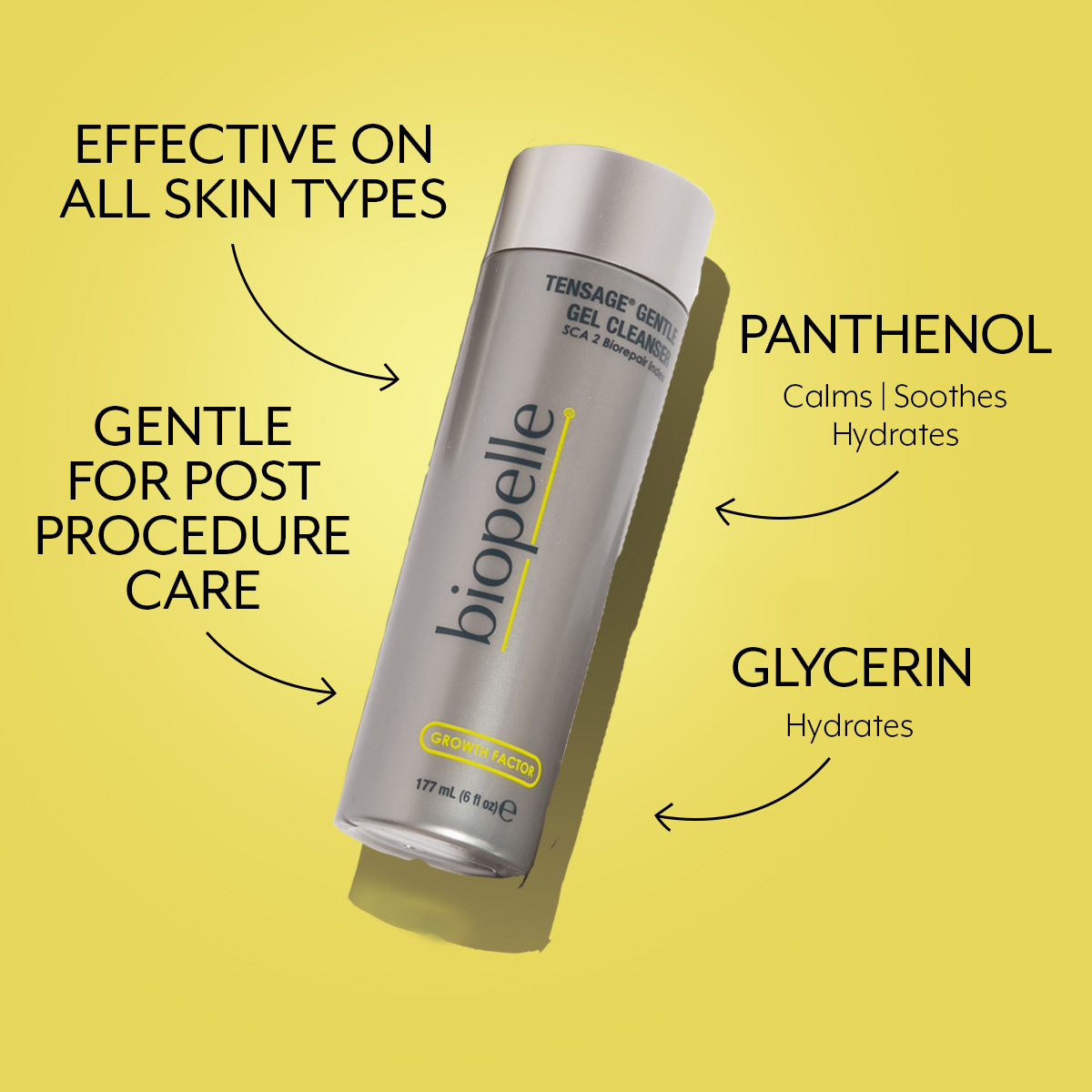 Biopelle Tensage Gentle Gel Cleanser – Soothing Daily Cleanser (177 ml) – Le Petit Spa