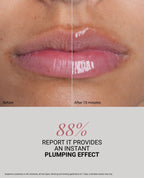 Before and after 7 days: 88 percent of 40 volunteers report an instant plumping effect, view 8